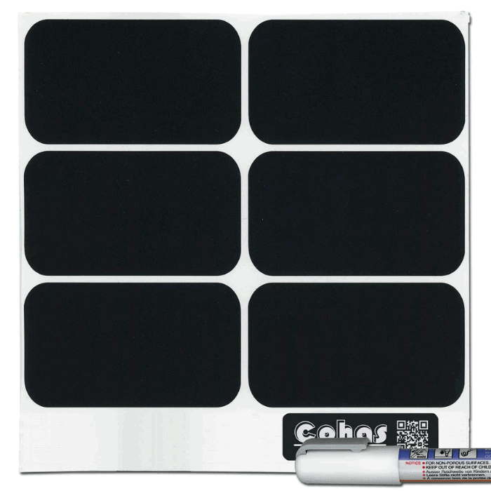 Cohas Large Rectangle-Shaped Chalkboard Labels
