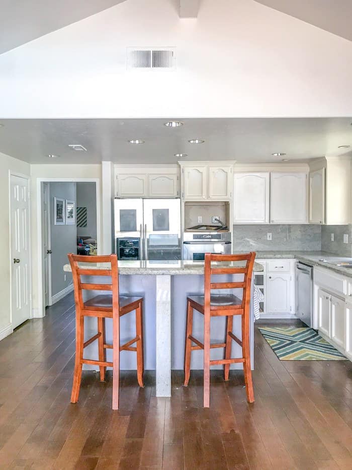 Before Kitchen. Kitchen renovation. Classic White Kitchen, Modern Farmhouse Style Kitchen. All White Kitchen.