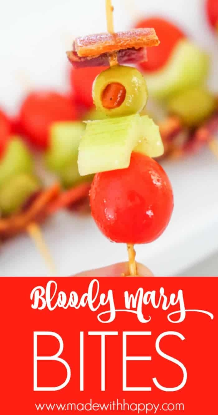 Bloody Mary Bites. Bloody Mary Bombs. Superbowl Appetizers. Finger foods perfect for tailgating. Super bowl appetizers ideas. Bloody Mary Cocktail Appetizer.