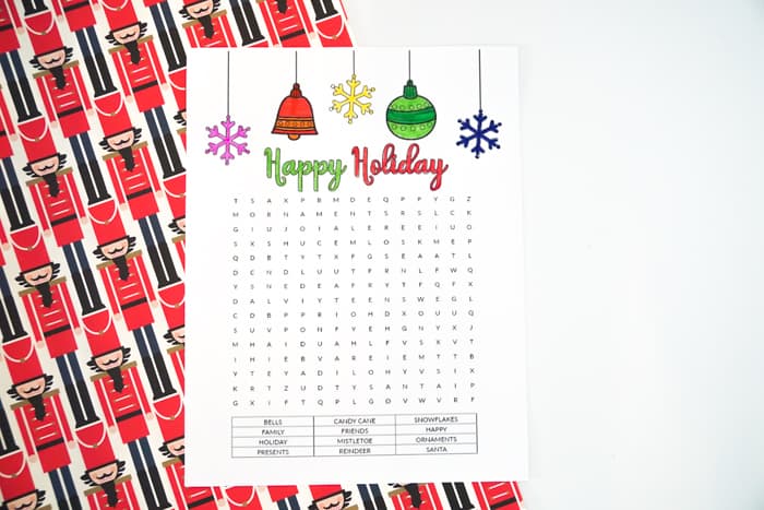 Coloring Page Word Search