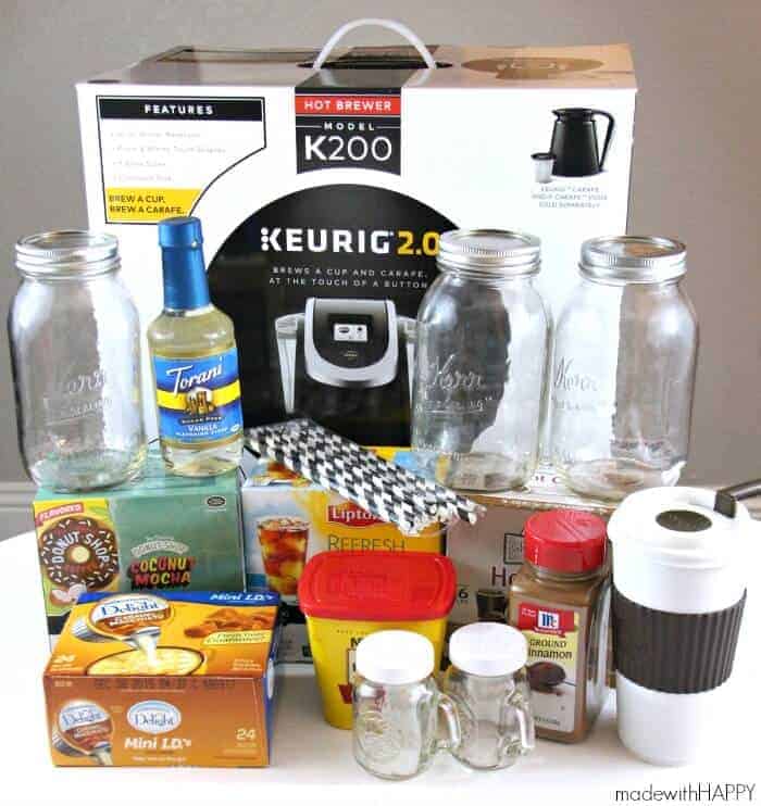 Coffee Care Package | How to build a coffee bar | College Dorm Setup | College Care Package Gift Ideas | www.madewithHAPPY.com