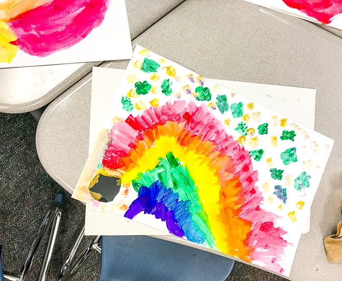 Abstract Rainbow Art. St. Patrick's Day Rainbow Art Project. Looking for St. Patricks Day Art for 1st Graders, then we have the perfect project. Abstract Rainbow Art. St. Patrick's Day Rainbow Art Project. Looking for St. Patricks Day Art for 1st Graders, then we have the perfect project.
