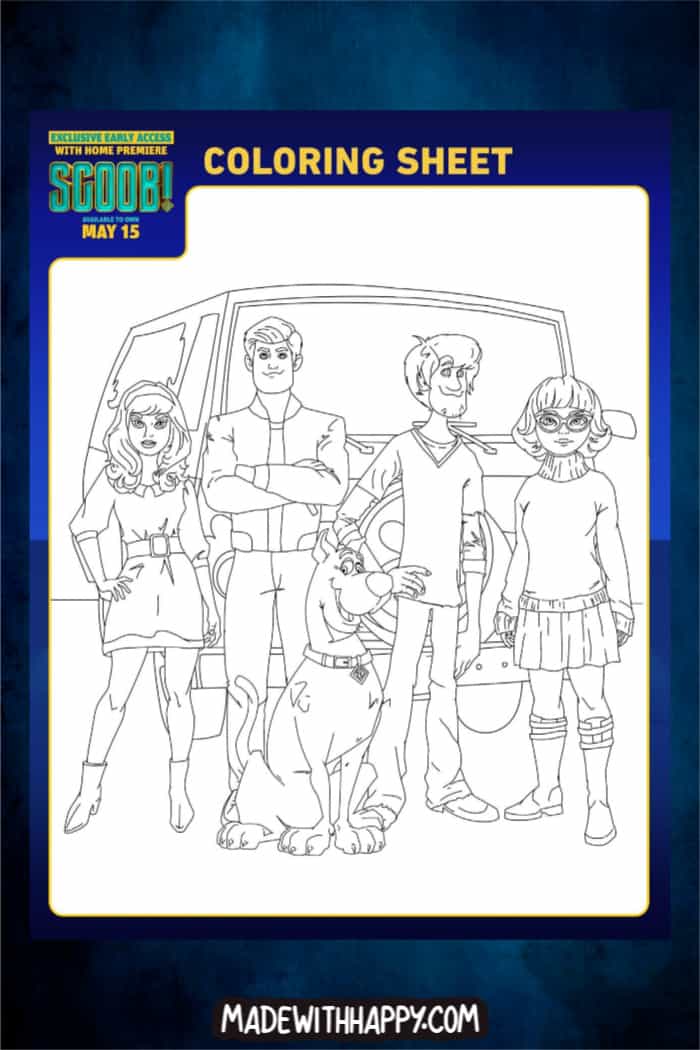 Scooby Doo Characters Coloring Page