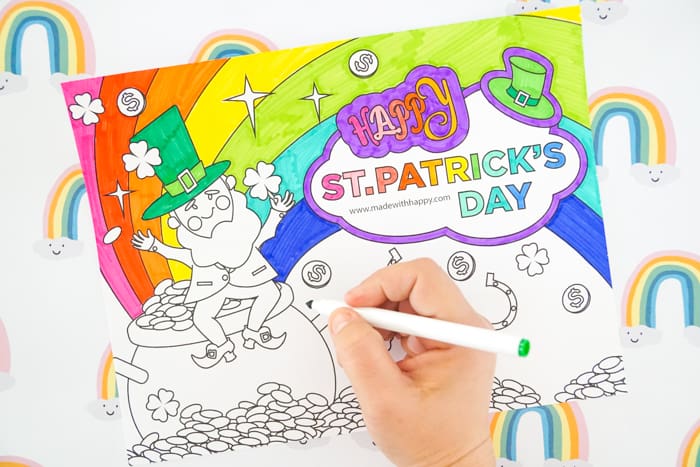 Rainbow Coloring Sheet