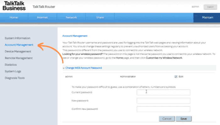 talktalk 4 account management