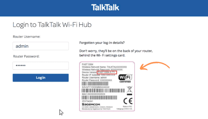 taltalk 1 talktalk router login username and password