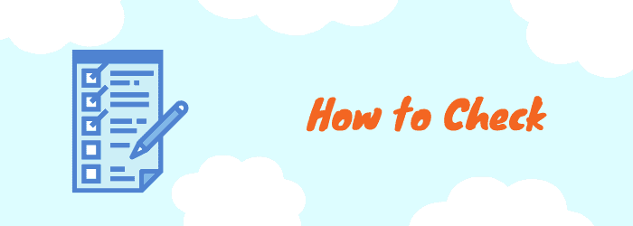 check how to check