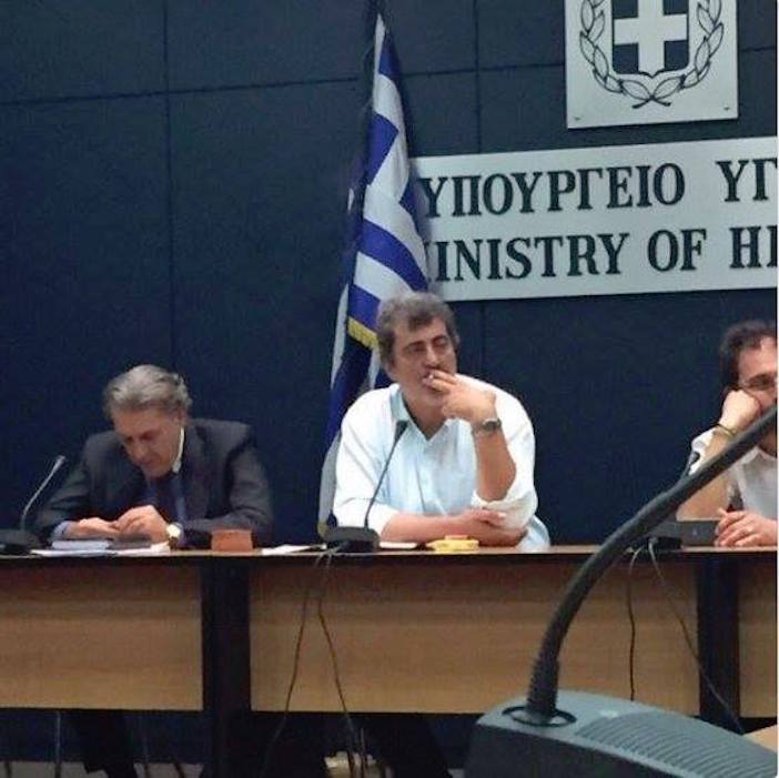 Greece's alternate Health Minister Pavlos Polakis