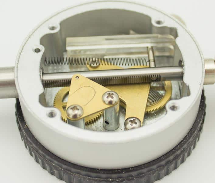 a dial indicator rack and pinion