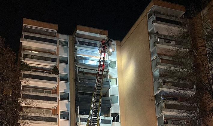 Wohnungsbrand Adenauerring Neuperlach München