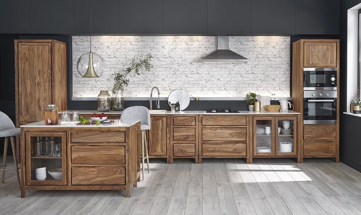 consiglio per l'illuminazione della cucina rustica