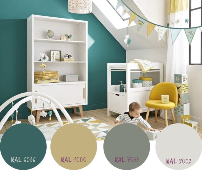 colori pareti cameretta unisex