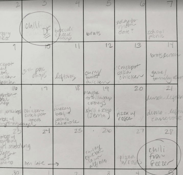 Meal Plan for the Whole Month