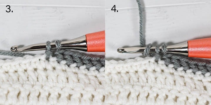 Learn to crochet this beautiful herringbone crochet border that works with any blanket. Free crochet pattern and video tutorial.