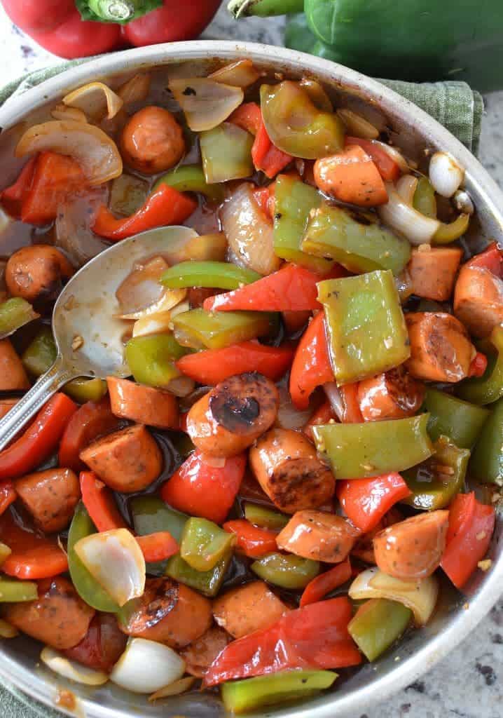 Skillet Sausage and Peppers | Small Town Woman