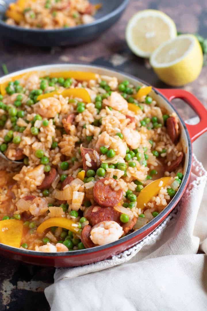 Prawn Chorizo Paella by Effortless Foodie
