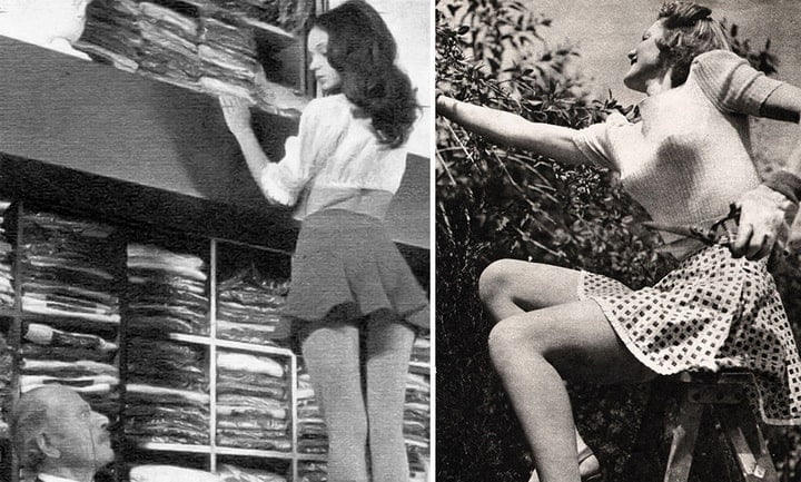 Don’t Look Up! Cinema’s Long Pervy Tradition of Ladies on Ladders - @Flashbak 1 Ladies on Ladders