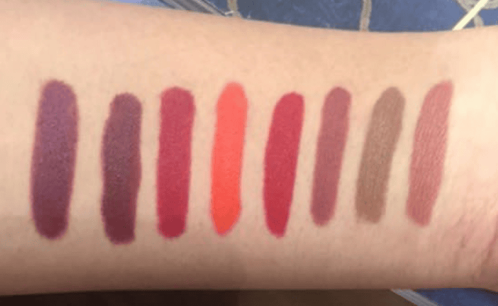 Nykaa MATTE ilicious Crayon Lipstick swatches Nykaa MATTE-ilicious Crayon Lipstick swatches