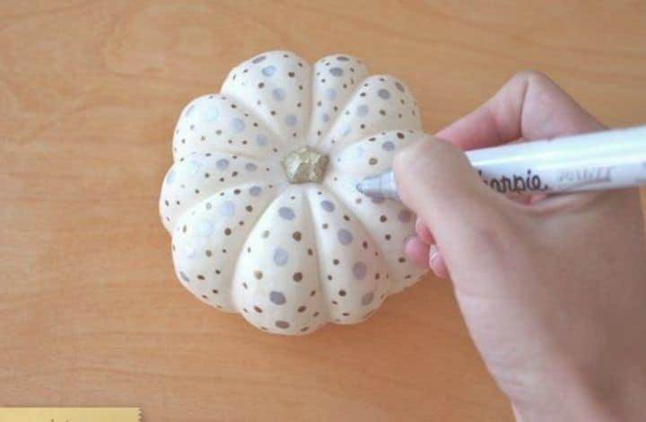 easy paint pen pumpkin decorating for kids