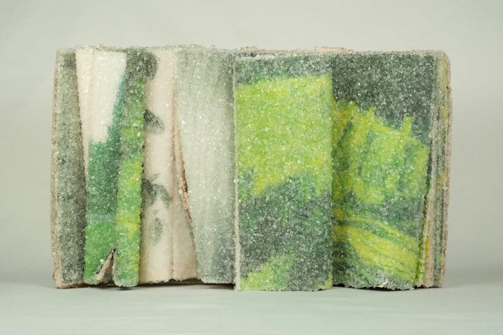 New Discarded Books Transformed Into Crystallized Sculptures by Alexis Arnold @This Is Colossal 1 Alexis Arnold