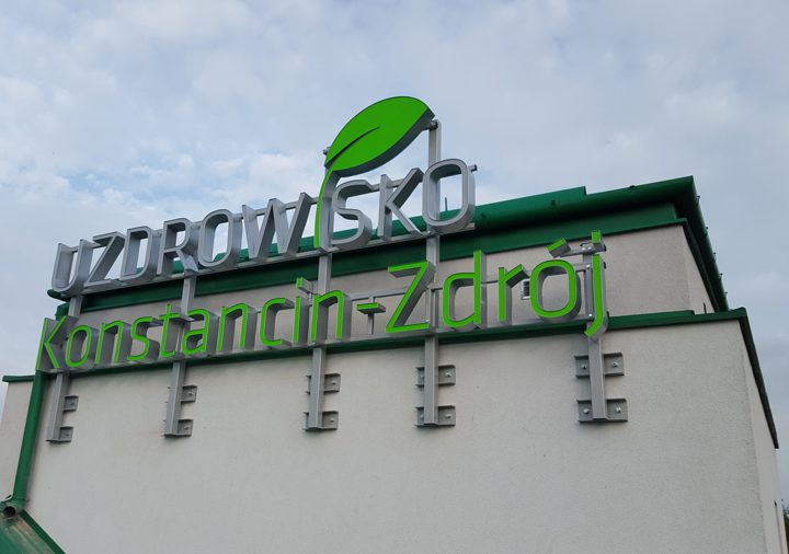 Litery podświetlane Uzdrowisko Konstancin