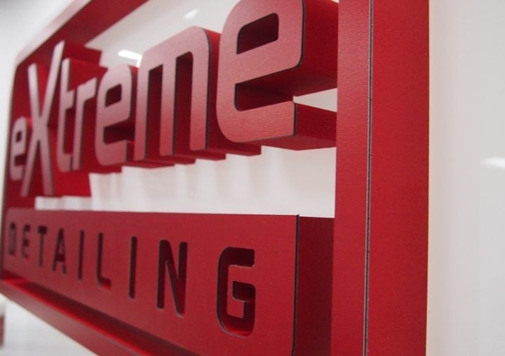 Logo przestrzenne z licem ze styroduru
