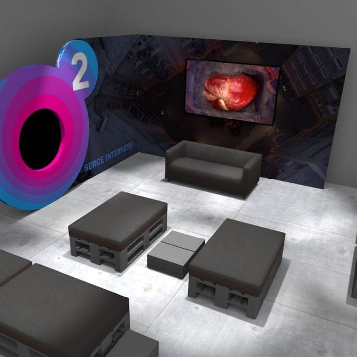 Wizualizacja scenografii strefy o2