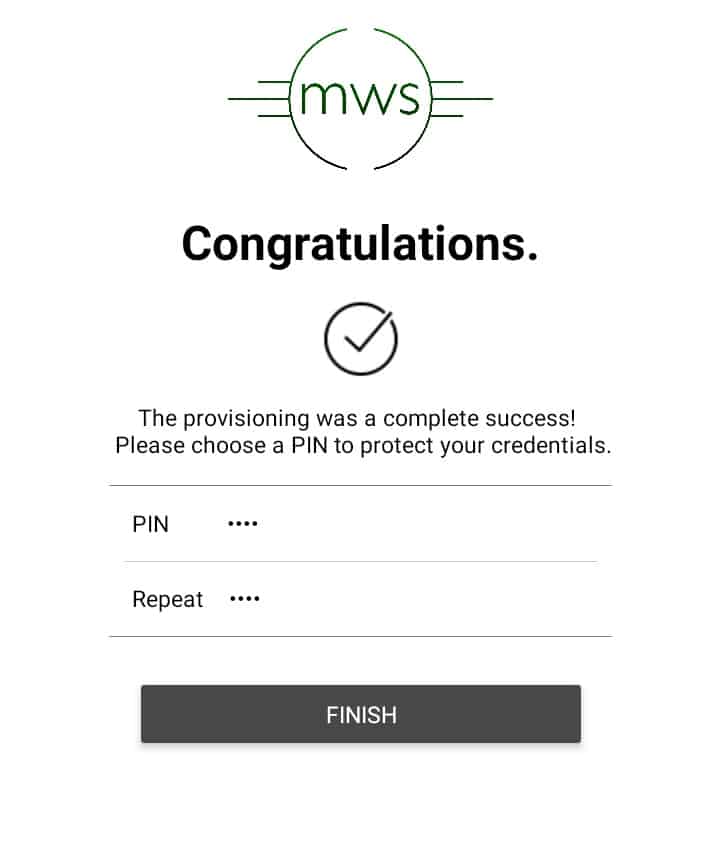 Digital ID card password page