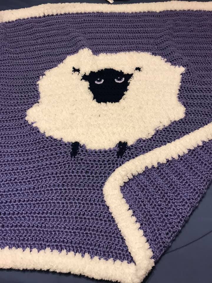 Crochet Sheep Baby Blanket Daisy Farm Crafts
