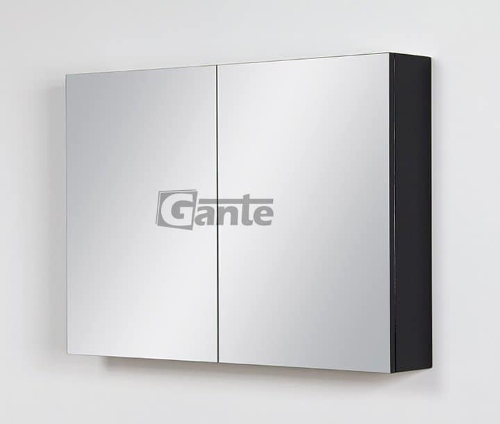 bathroom press black with mirror