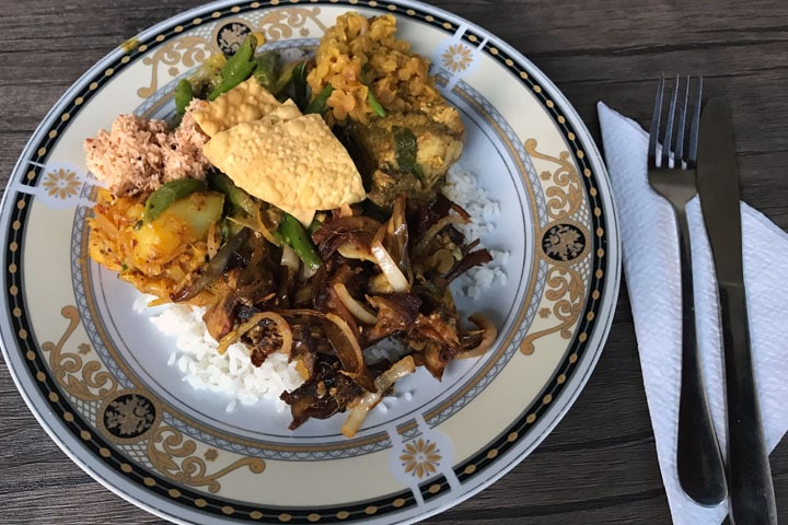 authentic Sri Lankan food