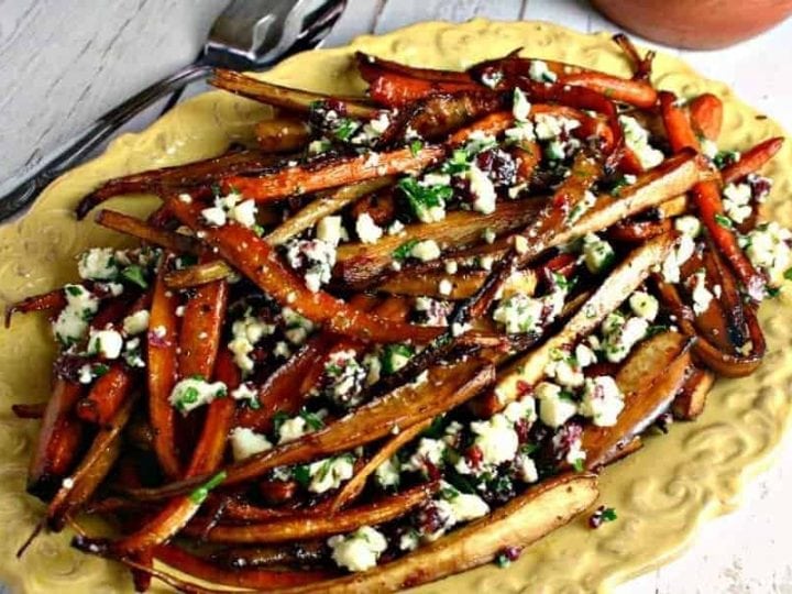 Balsamic Roasted Parsnips and Carrots