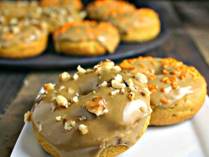 Pumpkin Donuts with Molasses Glaze