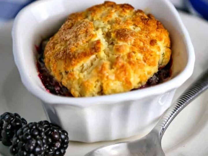 Mini Blackberry Cobblers