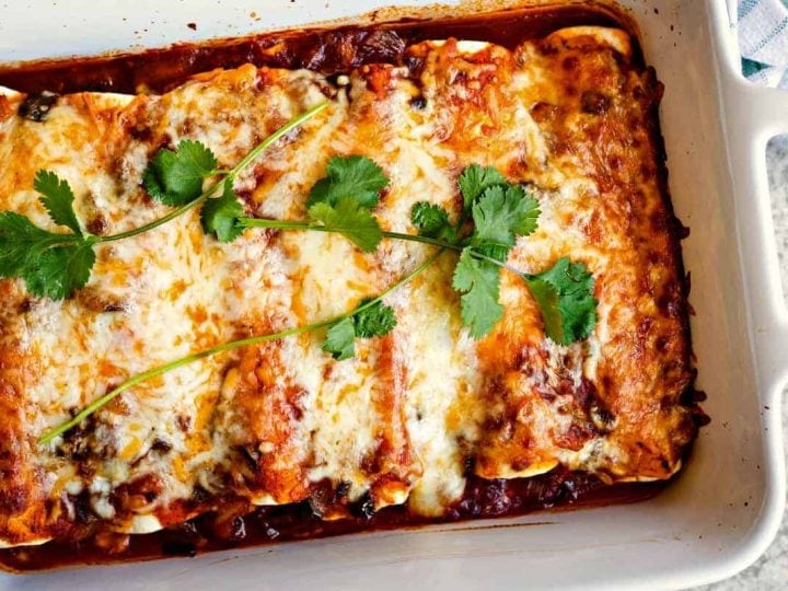 Chicken & Black Bean Enchiladas