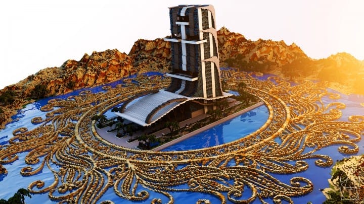Oasis Casino minecraft building ideas inc beautiful amazing tower water design exterior
