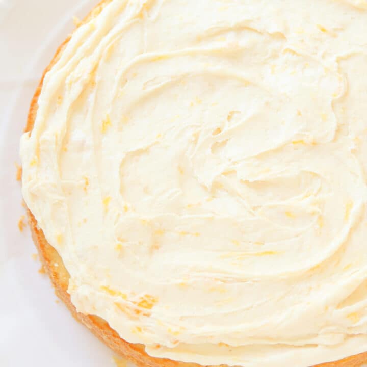 Buttercream Frosting with Peach Preserves