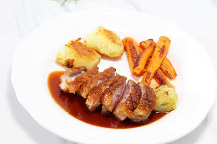 Duck Breast With Orange Sauce - a classic combination 'Duck a L'orange'