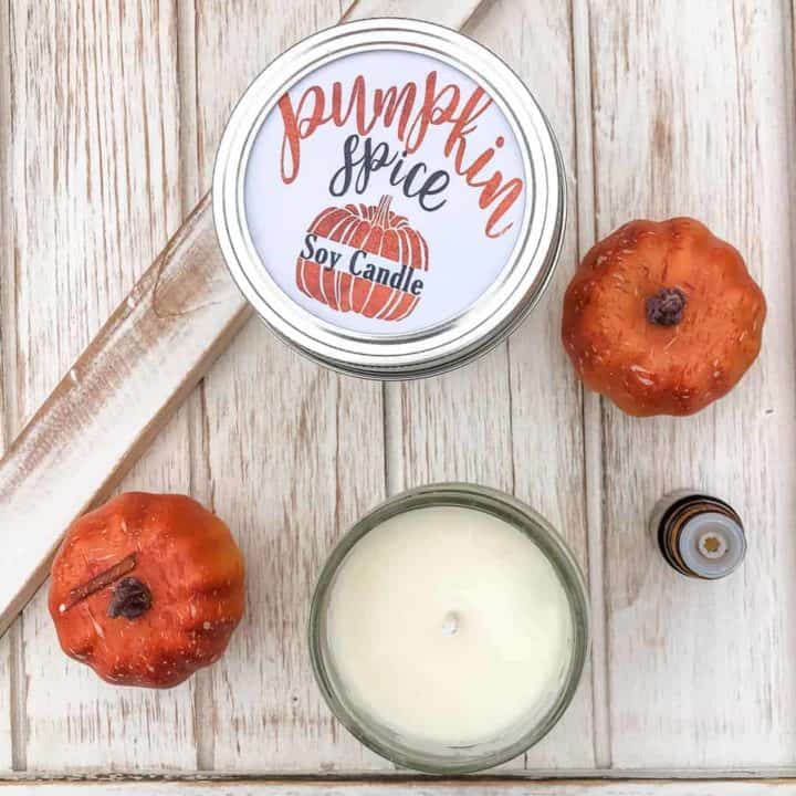 Pumpkin Spice Essential Oil Candle Recipe for Fall