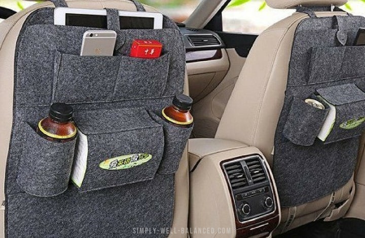 Car organizers for moms to keep the car clean with kids.