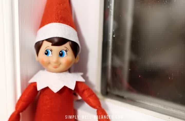 Scout elf on the shelf hiding
