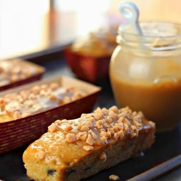 Mini Toffee Banana Bread