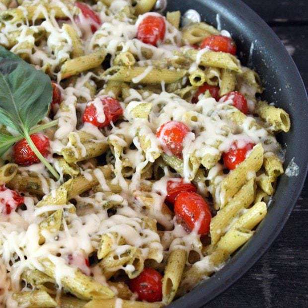 Caprese Pasta Skillet
