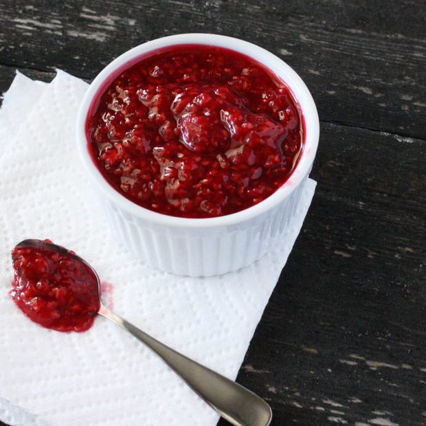 Smashed Raspberry Compote