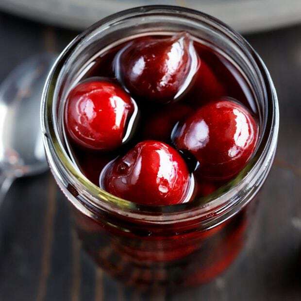 Homemade Brandy Cherries