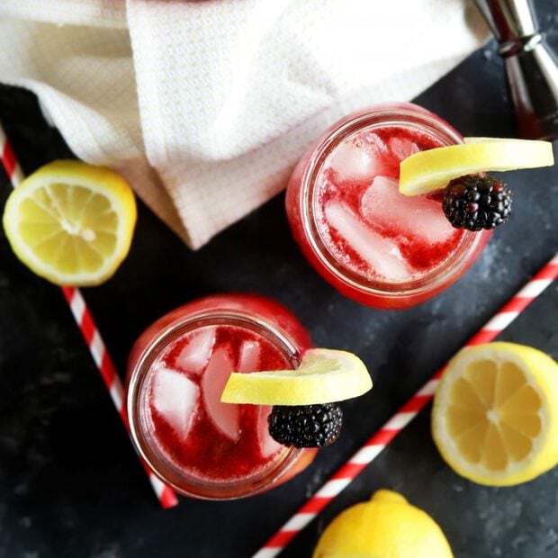 Sparkling Blackberry Vodka Lemonade