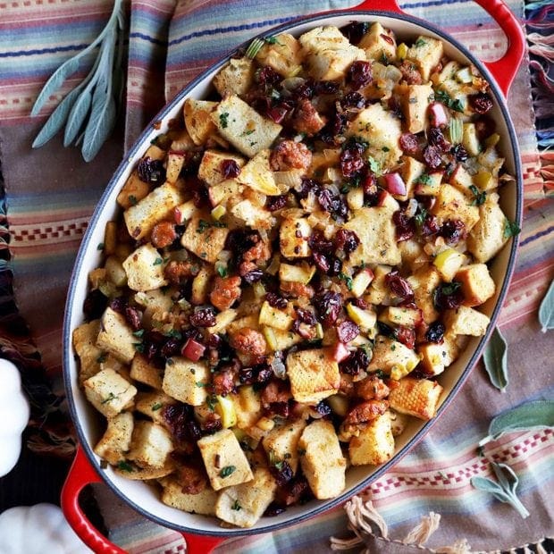 Caramelized Onion, Apple, & Sausage Stuffing