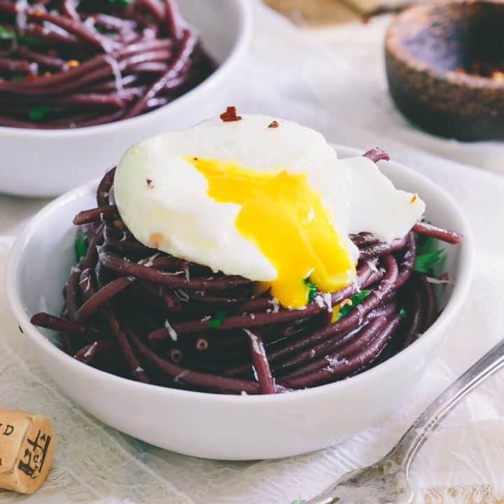 Red Wine Garlic Bucatini