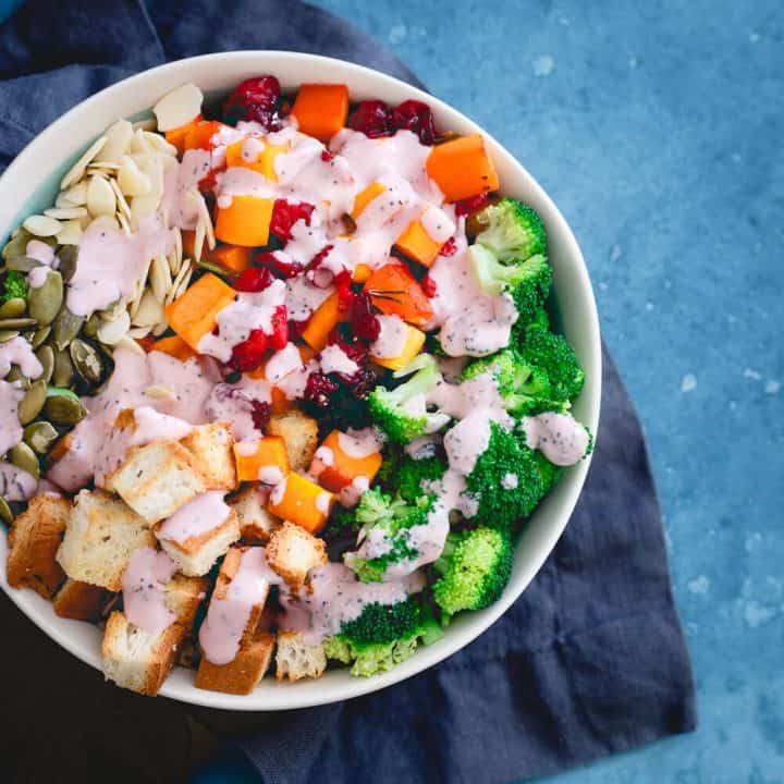 Roasted Cranberry Broccoli Salad