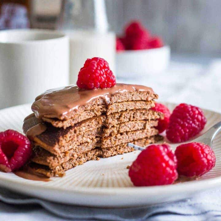 Chocolate Protein Pancakes